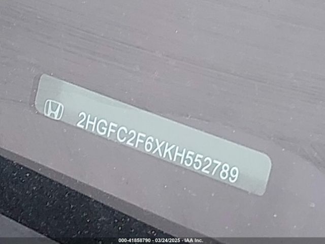 2HGFC2F6XKH552789 Honda Civic Lx