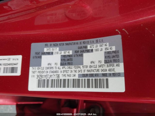 3MZBN1M37JM171795 Mazda Mazda3 Grand Touring