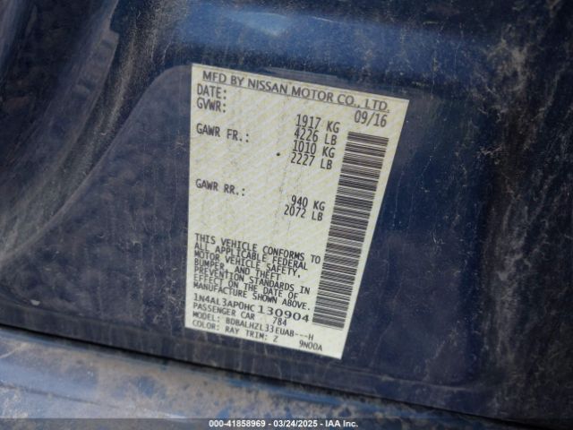 1N4AL3AP0HC130904 Nissan Altima 2.5 Sr