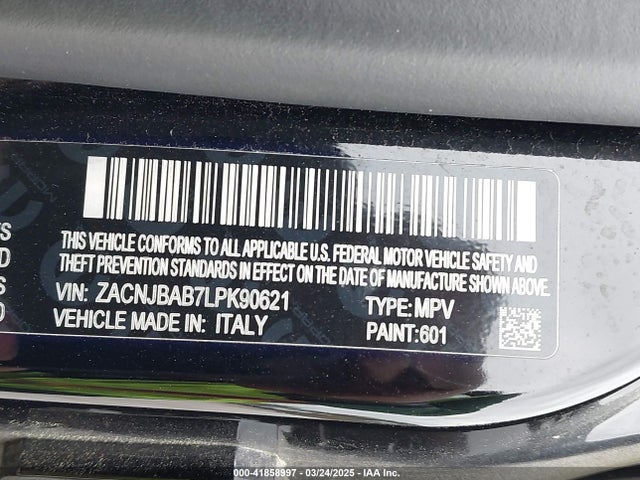 ZACNJBAB7LPK90621 Jeep Renegade Upland 4x4