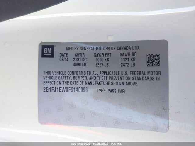 2G1FJ1EW0F9140096 Chevrolet CAMARO 2SS