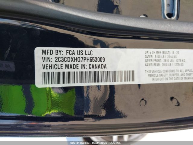 2C3CDXHG7PH653009 Dodge Charger