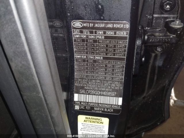 2017 LAND ROVER DISCOVERY SPORT SALCP2BG0HH658597 Photo 8