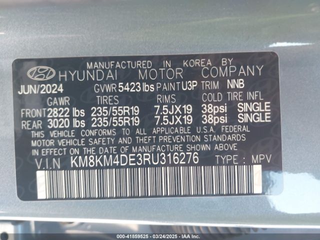 KM8KM4DE3RU316276 Hyundai IONIQ 5 SE