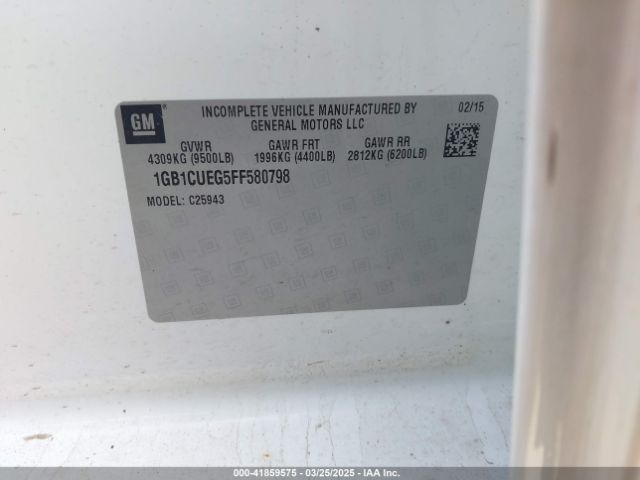 1GB1CUEG5FF580798 Chevrolet Silverado 2500hd Wt