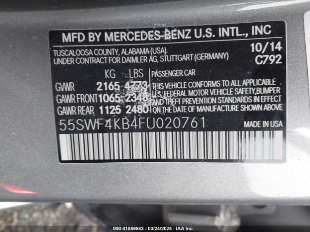 55SWF4KB4FU020761 Mercedes-Benz C 300 4matic/luxury 4matic/sport 4matic