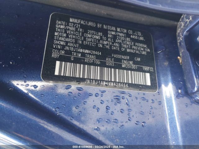 JN1BJ1AW4MW428464 Nissan Rogue Sport S Awd Xtronic Cvt