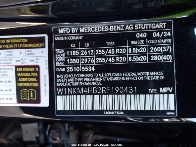 2024 MERCEDES-BENZ GLC W1NKM4HB2RF190431 Photo 8