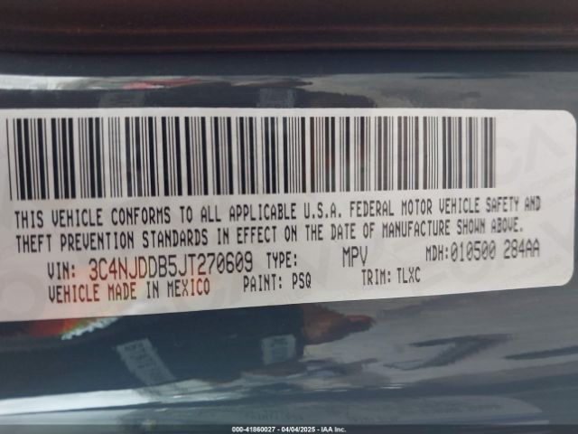 3C4NJDDB5JT270609 Jeep Compass Trailhawk 4x4