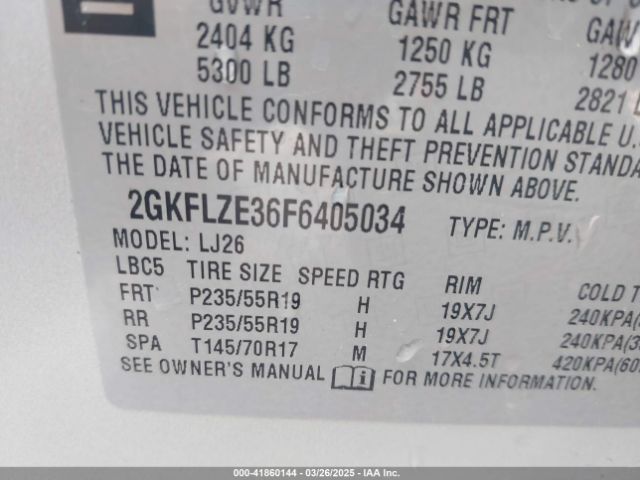 2GKFLZE36F6405034 GMC Terrain Denali