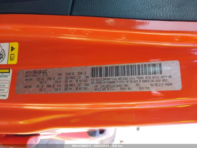 1C4HJXEN1LW114443 Jeep Wrangler Unlimited Sahara 4x4