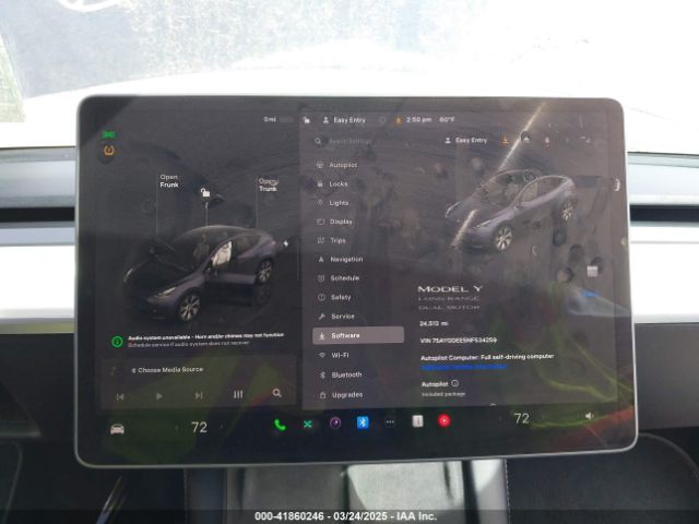 7SAYGDEE5NF534259 Tesla Model Y Long Range Dual Motor All-wheel Drive