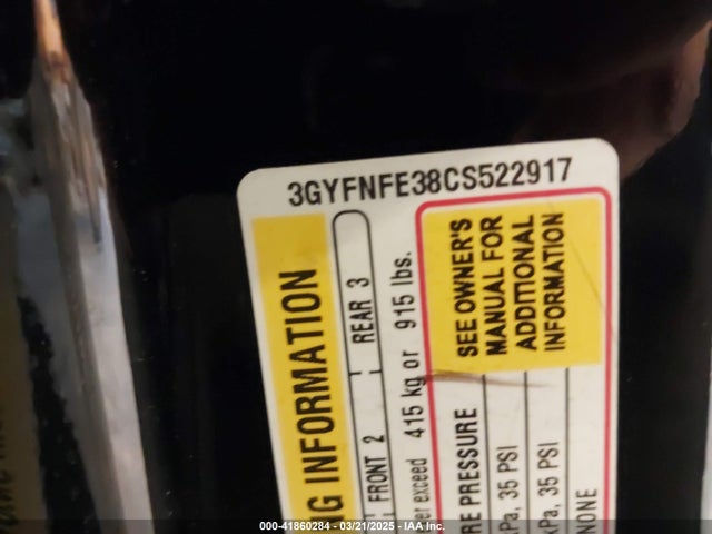 2012 CADILLAC SRX 3GYFNFE38CS522917 Photo 8