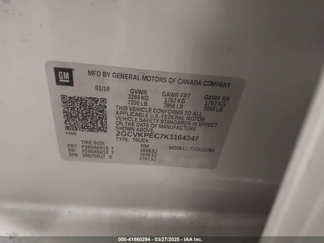 Chevrolet Silverado 1500 Ld Lt 2019 2GCVKPEC7K1164347 Image 9