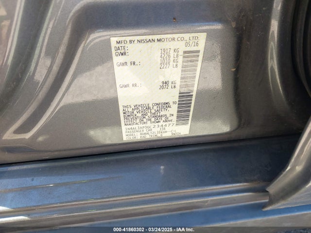 1N4AL3AP3GC234477 Nissan Altima 2.5 Sl
