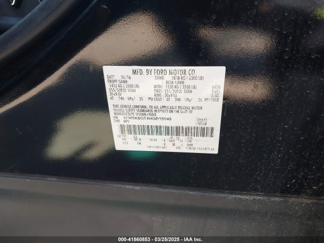 1FM5K8GT4HGB05945 Ford EXPLORER SPORT