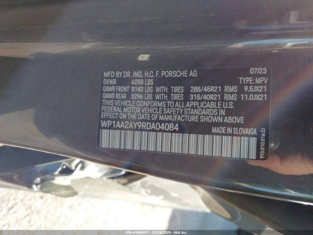 WP1AA2AY9RDA04084 Porsche Cayenne