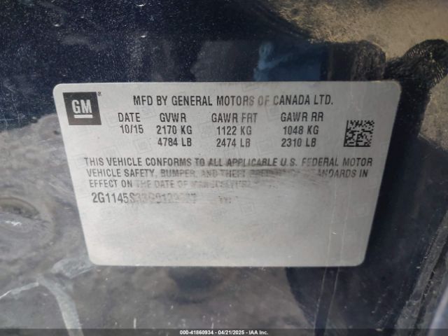 2G1145S33G9129887 Chevrolet IMPALA 2LZ
