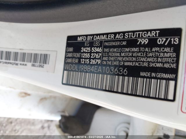 WDDLJ9BB4EA103636 Mercedes-Benz Cls 550 4matic