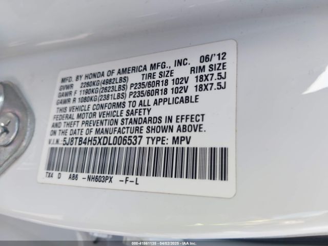 2013 ACURA RDX 5J8TB4H5XDL006537 Photo 8