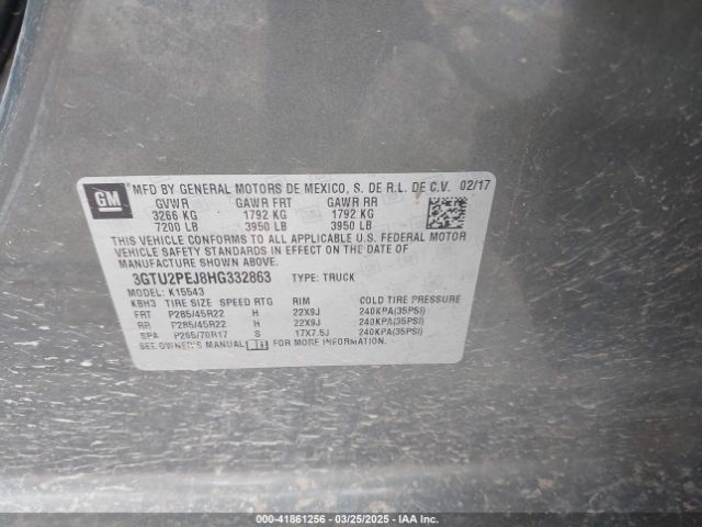 3GTU2PEJ8HG332863 GMC Sierra 1500 Denali