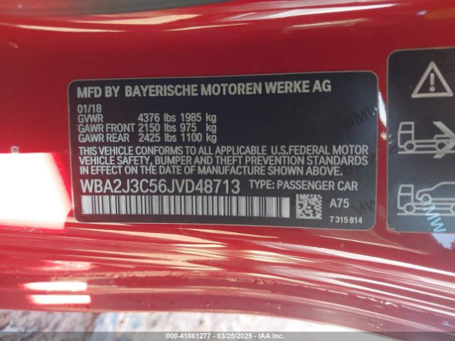 WBA2J3C56JVD48713 BMW 230i Xdrive