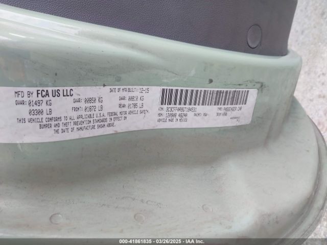 3C3CFFAR9GT184531 Fiat 500 POP