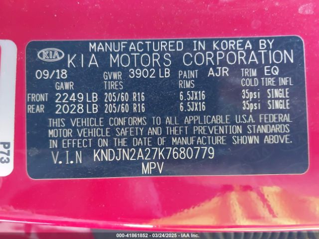 KNDJN2A27K7680779 KIA Soul