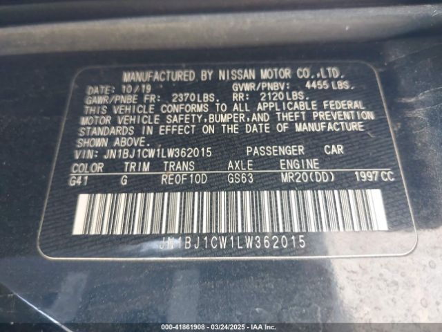JN1BJ1CW1LW362015 Nissan Rogue Sport S Awd Xtronic Cvt