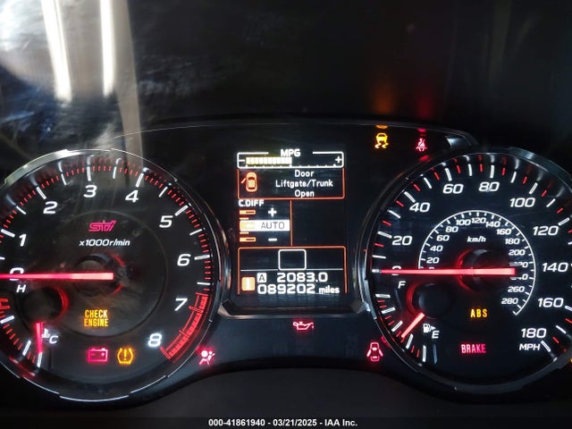 JF1VA2S64K9804712 Subaru Wrx Sti