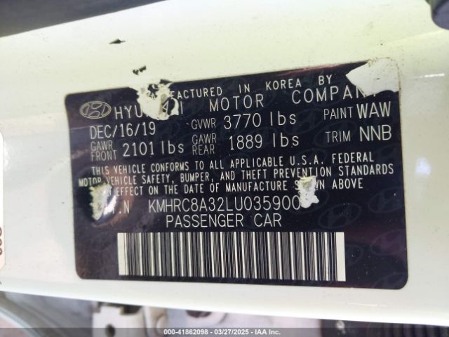 KMHRC8A32LU035900 Hyundai Venue Sel