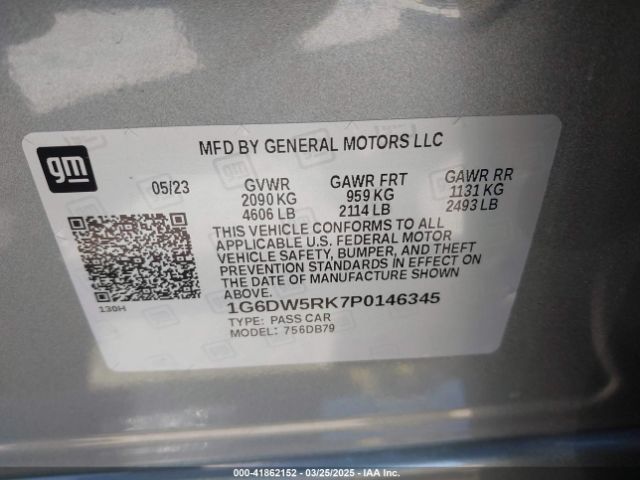 1G6DW5RK7P0146345 Cadillac CT5 LUXURY