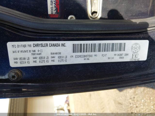 2011 CHRYSLER 300 2C3CA5CG3BH573543 Photo 8