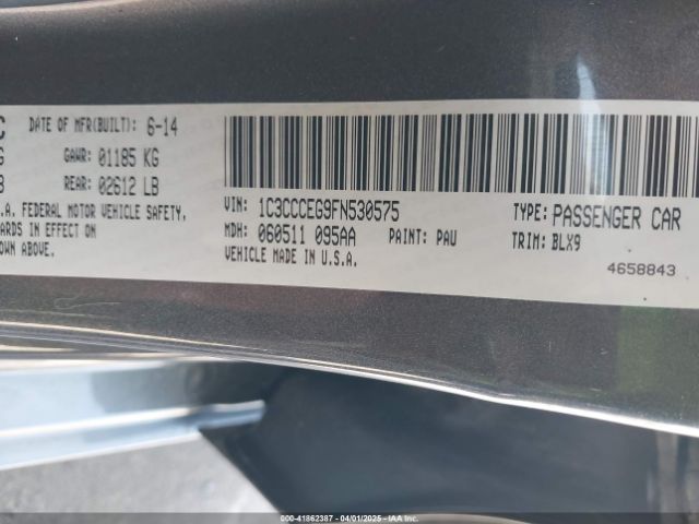 1C3CCCEG9FN530575 Chrysler 200 C