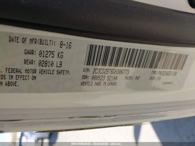 2C3CDZBT6GH306773 Dodge Challenger R/t