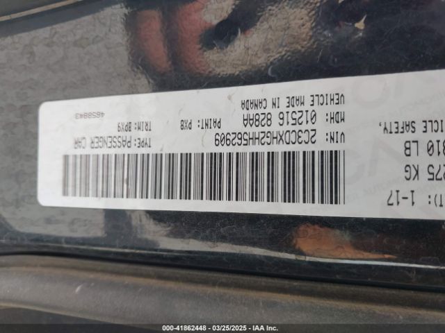 2C3CDXHG2HH562909 Dodge Charger Sxt Rwd