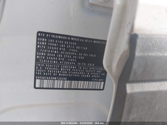 2024 VOLKSWAGEN TIGUAN 3VV3B7AX3RM120298 Photo 8