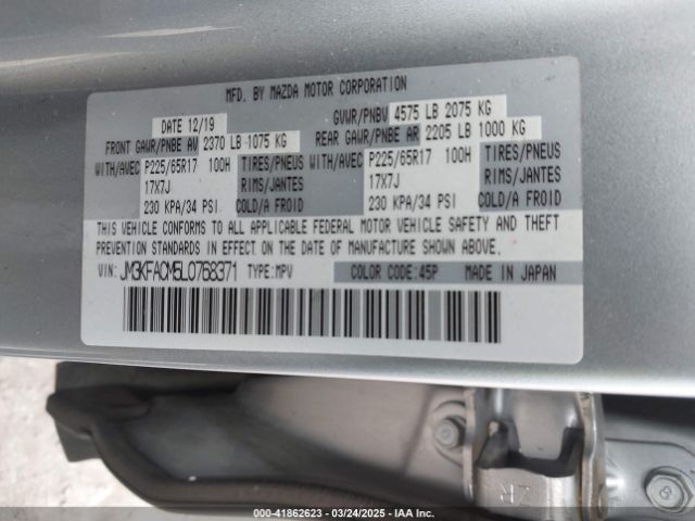 JM3KFACM5L0768371 Mazda Cx-5 Touring