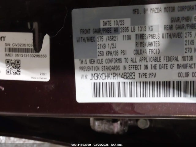 JM3KKDHA1R1146283 Mazda py