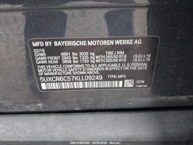 5UXCR6C57KLL09249 BMW X5 Xdrive40i