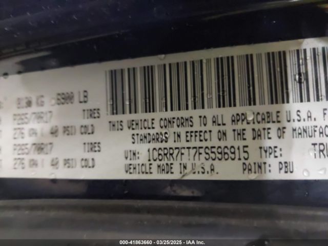 1C6RR7FT7FS596915 RAM 1500 Tradesman
