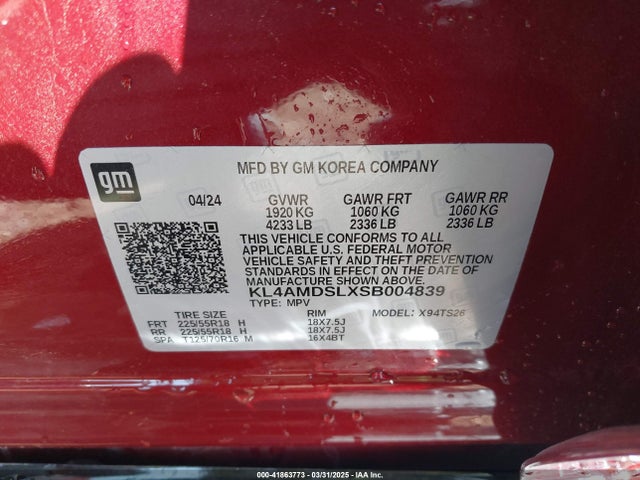 Buick l3t 2025 KL4AMDSLXSB004839 Image 9