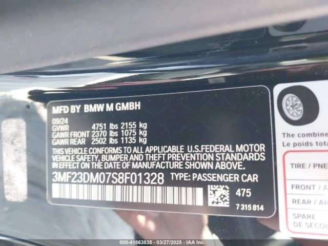 3MF23DM07S8F01328 BMW M2