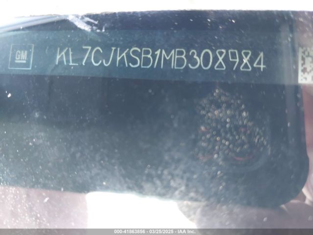 KL7CJKSB1MB308984 Chevrolet Trax Fwd Ls