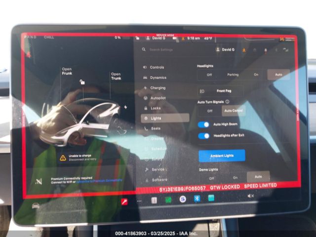 5YJ3E1EB9JF065057 Tesla Model 3 Long Range/performance