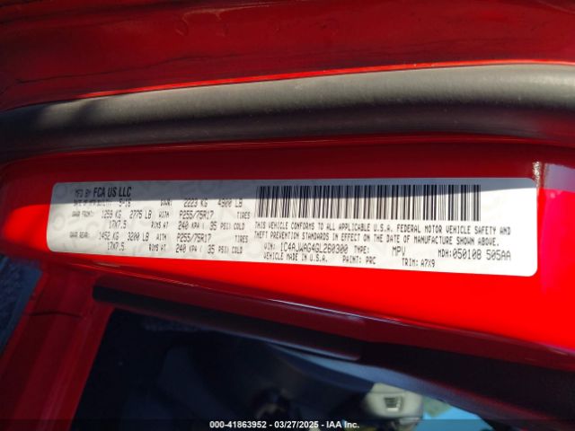 1C4AJWAG4GL260300 Jeep Wrangler Sport
