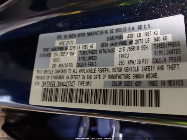 3MVDMBBL0NM440747 Mazda Cx-30 Select