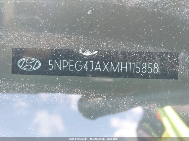 2021 HYUNDAI SONATA 5NPEG4JAXMH115858 Photo 8