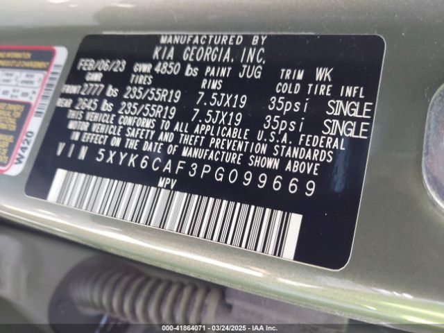 5XYK6CAF3PG099669 KIA Sportage X-line