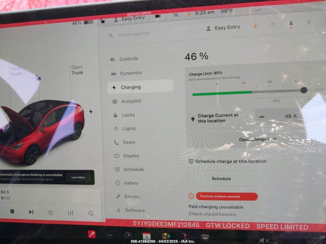 5YJYGDEE3MF212845 Tesla Model Y Long Range Dual Motor All-wheel Drive